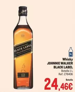 Oferta de Johnnie Walker - Whisky Black Label por 24,46€ en Makro