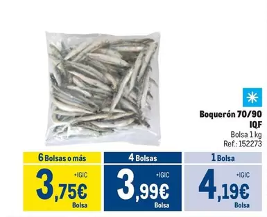 Oferta de Iof - Boqueron 70/90 por 4,19€ en Makro