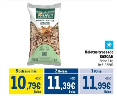 Oferta de Basoan - Boletus Troceado por 11,99€ en Makro