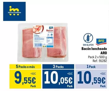 Oferta de Aro - Bacon Loncheado por 10,59€ en Makro