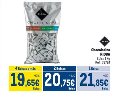 Oferta de Rioba - Chocolatina por 21,85€ en Makro