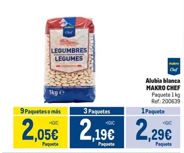 Oferta de Makro - Chef Alubia Blanca por 2,29€ en Makro