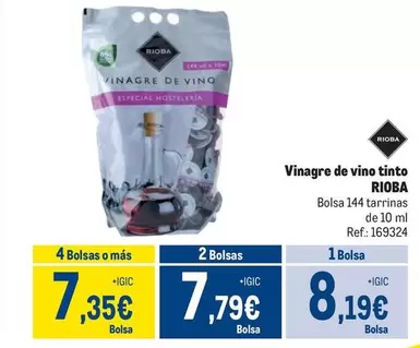 Oferta de Rioba - Vinagre De Vino Tinto por 8,19€ en Makro