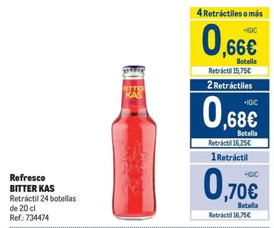 Oferta de Bitter Kas - Refresco por 0,7€ en Makro