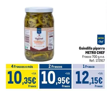 Oferta de Chef - Metro  - Guindilla Piparra por 12,15€ en Makro