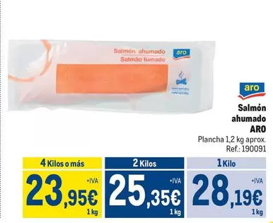 Oferta de Aro - Salmon Ahumado por 28,19€ en Makro