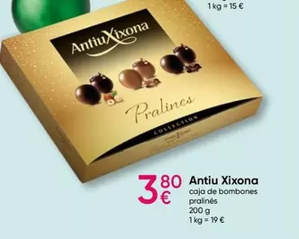 Oferta de Antiu Xixona - Caja De Bombones Pralinés por 3,8€ en Pepco