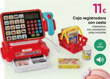 Oferta de Caja Registradora Con Cesta por 11€ en Pepco