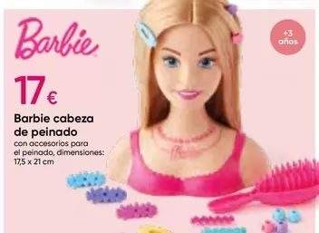 Oferta de Barbie - Cabeza De Peinado por 17€ en Pepco