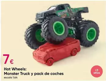 Oferta de Hot Wheels - Monster Truck Y Pack De Coches por 7€ en Pepco