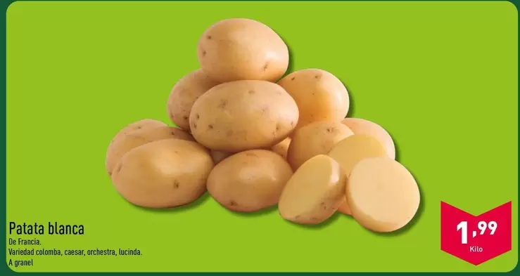 Oferta de Patata Blanca por 1,99€ en ALDI