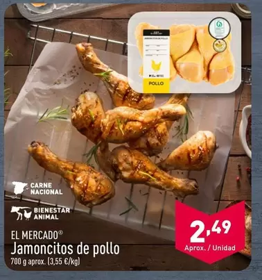 Oferta de El Mercado - Jamoncitos De Pollo por 2,49€ en ALDI