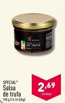 Oferta de Special - Salsa De Trufa por 2,69€ en ALDI