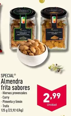 Oferta de Special - Almendra Frita Sabores  por 2,99€ en ALDI