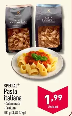 Oferta de Special - Pasta Italiana por 1,99€ en ALDI