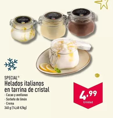 Oferta de Special - Helados Italianos En Tarrina De Cristal por 4,99€ en ALDI