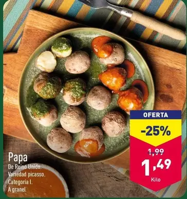 Oferta de Papa por 1,49€ en ALDI