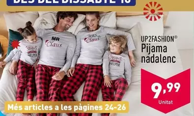 Oferta de Up2fashion - Pijama Nadalenc por 9,99€ en ALDI