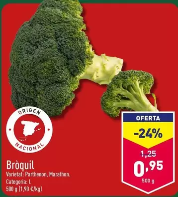 Oferta de Bròquil por 0,95€ en ALDI