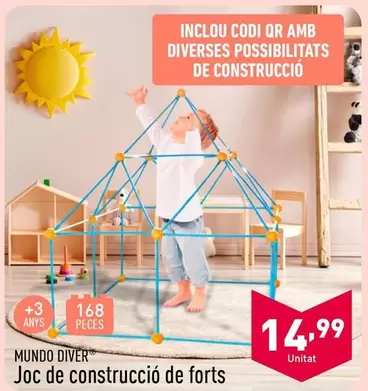 Oferta de Mundo Diver - Joc De Construccio De Forts por 14,99€ en ALDI