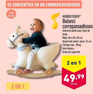 Oferta de Mundo Diver - Balancí Correpassadissos  por 49,99€ en ALDI