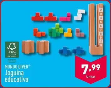 Oferta de Mundo Diver - Joguina Educativa por 7,99€ en ALDI