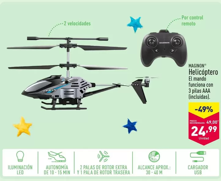 Oferta de Maginon - Helicóptero  por 24,99€ en ALDI