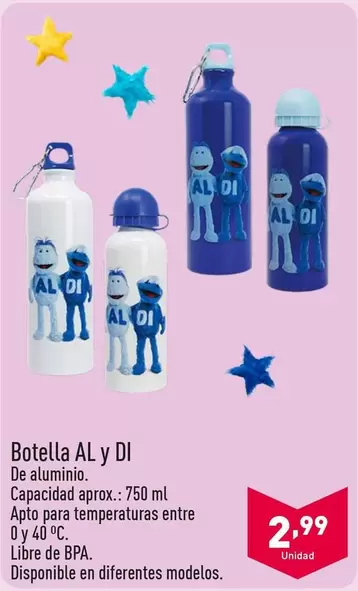 Oferta de Botella AL Y DI por 2,99€ en ALDI