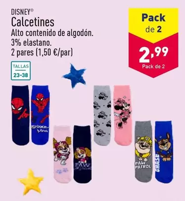 Oferta de Disney - Calcetines por 2,99€ en ALDI