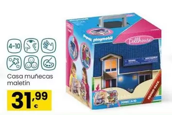 Oferta de Playmobil - Casa Muñecas Maletín  por 31,99€ en Eroski