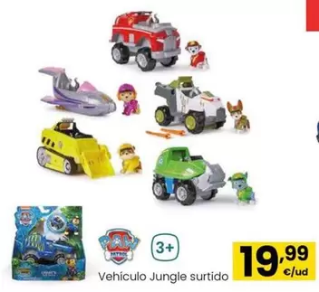 Oferta de Paw Patrol - Vehículo Jungle Surtido por 19,99€ en Eroski