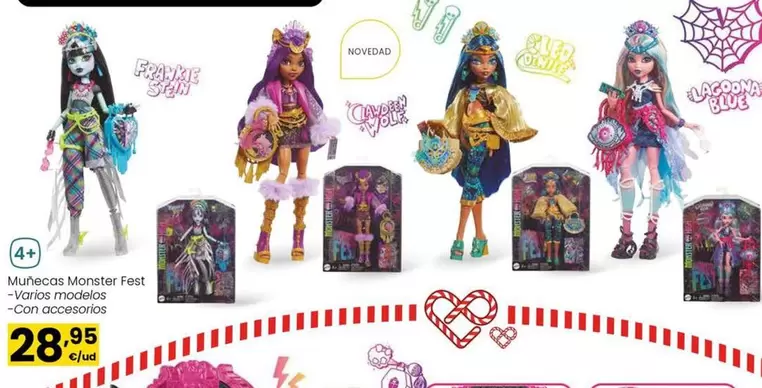 Oferta de Monster High - Muñecas Monster Fest por 28,95€ en Eroski