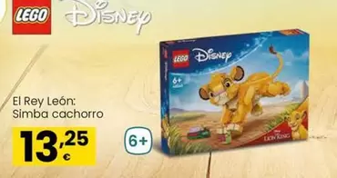 Oferta de LEGO - Disney El Rey León: Simba Cachorro por 13,25€ en Eroski