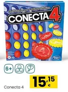 Oferta de Hasbro - Conecta 4 por 15,15€ en Eroski