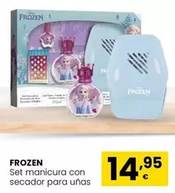 Oferta de Frozen - Set Manicura Con Secador Para Uñas  por 14,95€ en Eroski