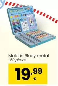 Oferta de Bluey - Maletín Metal por 19,99€ en Eroski