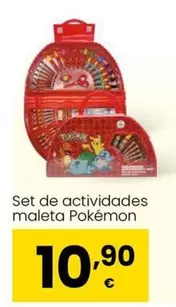 Oferta de Set De Actividades Maleta Pokémon por 10,9€ en Eroski