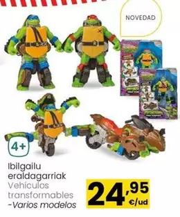 Oferta de Teenage Mutant Ninja Turtles - Vehículos Transformables por 24,95€ en Eroski