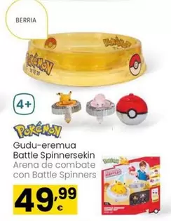 Oferta de Pokemon - Arena De Combate Con Battle Spinners por 49,99€ en Eroski