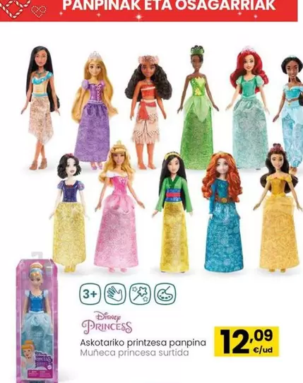 Oferta de Disney - Princess Muñeca Princesa Surtida por 12,09€ en Eroski