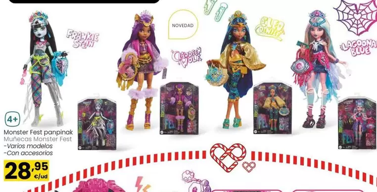 Oferta de Monster High - Muñecas Monster Fest por 28,95€ en Eroski