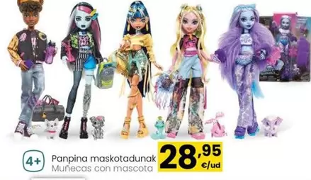 Oferta de Monster High - Muñecas Con Mascota por 28,95€ en Eroski