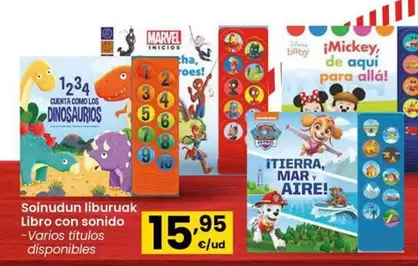 Oferta de Libro Con Sonido por 15,95€ en Eroski