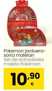 Oferta de Set De Actividades Maleta Pokémon por 10,9€ en Eroski