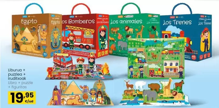 Oferta de Libro + Puzzle + Figuritas por 19,95€ en Eroski