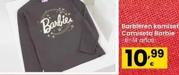 Oferta de Camiseta Barbie por 10,99€ en Eroski