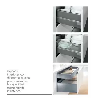 Oferta de Cajones Interiores Con Diferentes Niveles Para Maximizar La Capacidad Mantenimiento La Estetica en El Corte Inglés