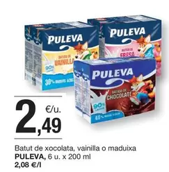 Oferta de Puleva - Batut De Xocolata, Vainilla O Maduixa por 2,49€ en BonpreuEsclat