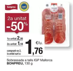 Oferta de Bonpreu - Sobrassada A Talls Igp Mallorca por 2,35€ en BonpreuEsclat