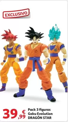 Oferta de Evolution - Pack 3 Figuras Goku por 39,99€ en Alcampo